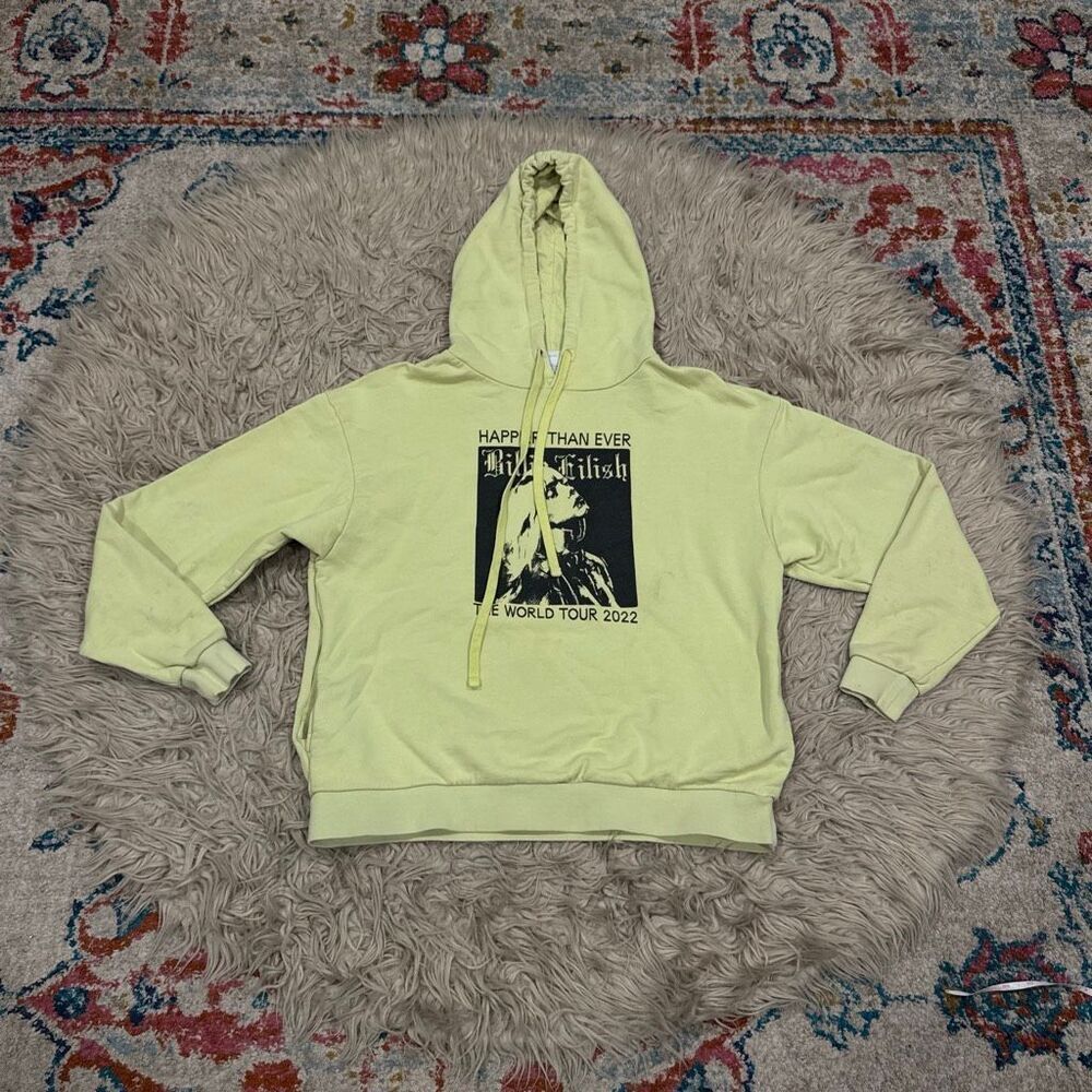 Billie eilish happier than ever tour hoodie size medium